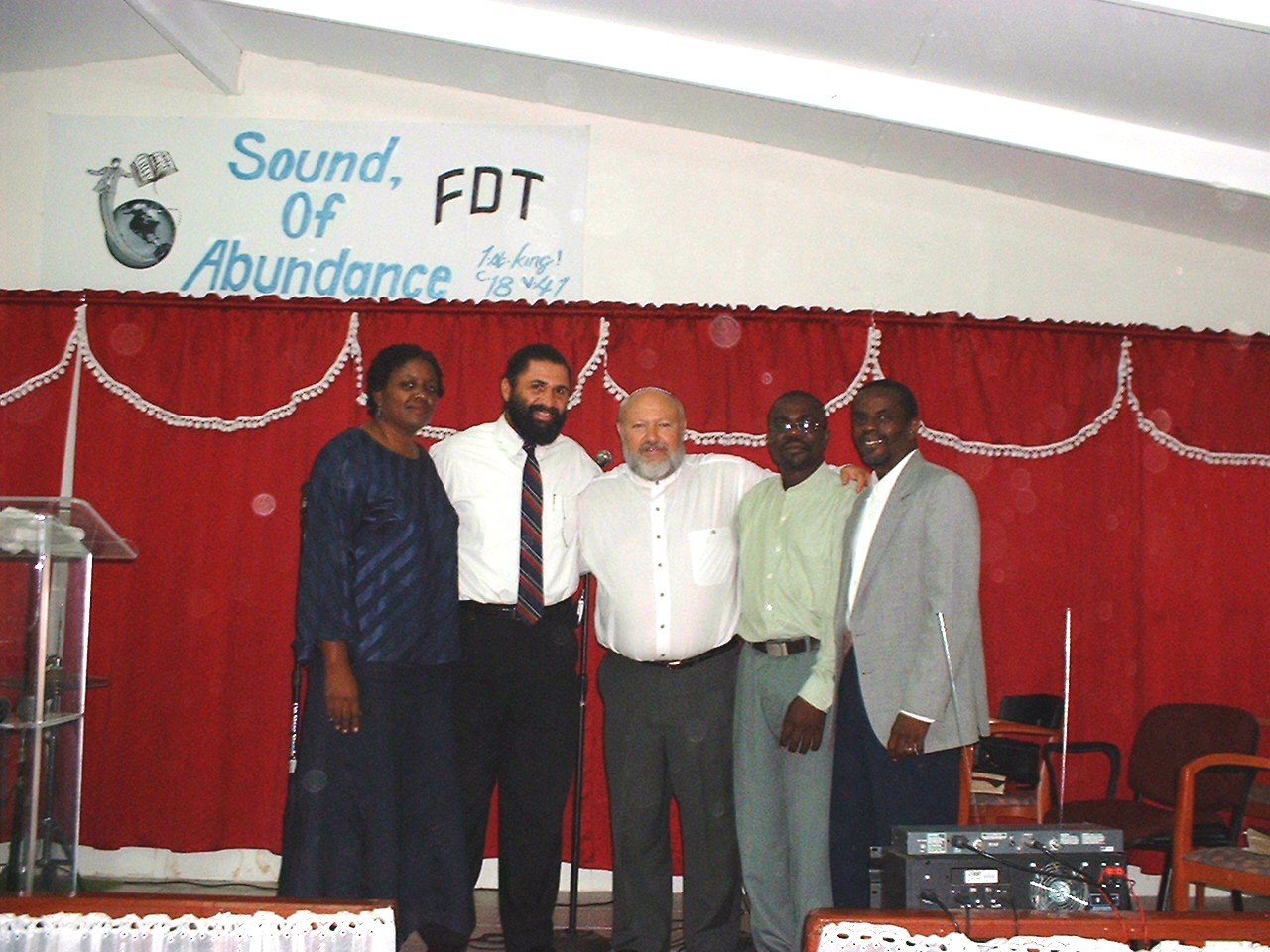 From Right to Left: Apostle Reuben Goodman;Dr. Bishop Telston Allen; Prophet T.E. Deckard; Prohpet Stephen Millar; and Prophetess Deborah Goodman